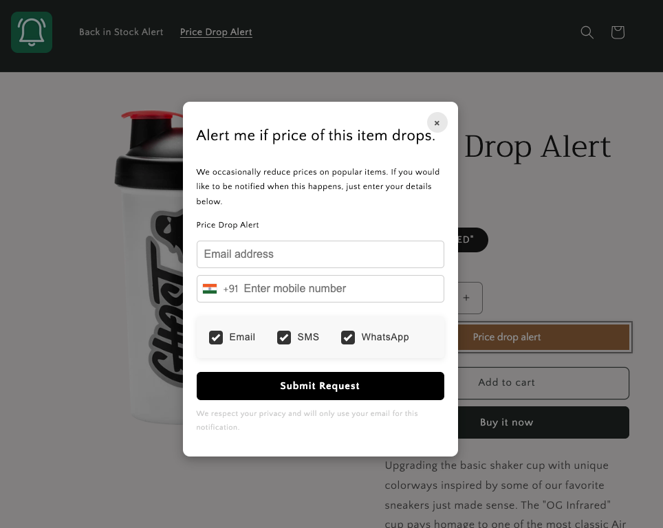 Price Drop Alert