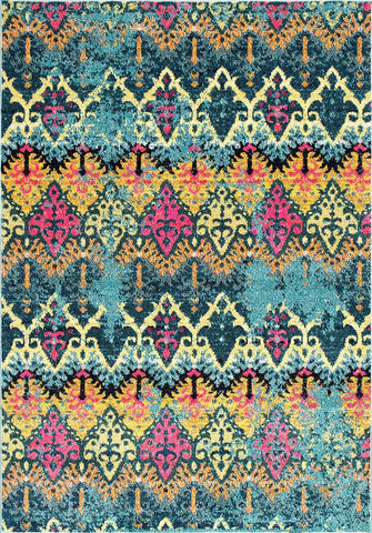 Alfombras nuLOOM - Ikat Evelina - Multicolor