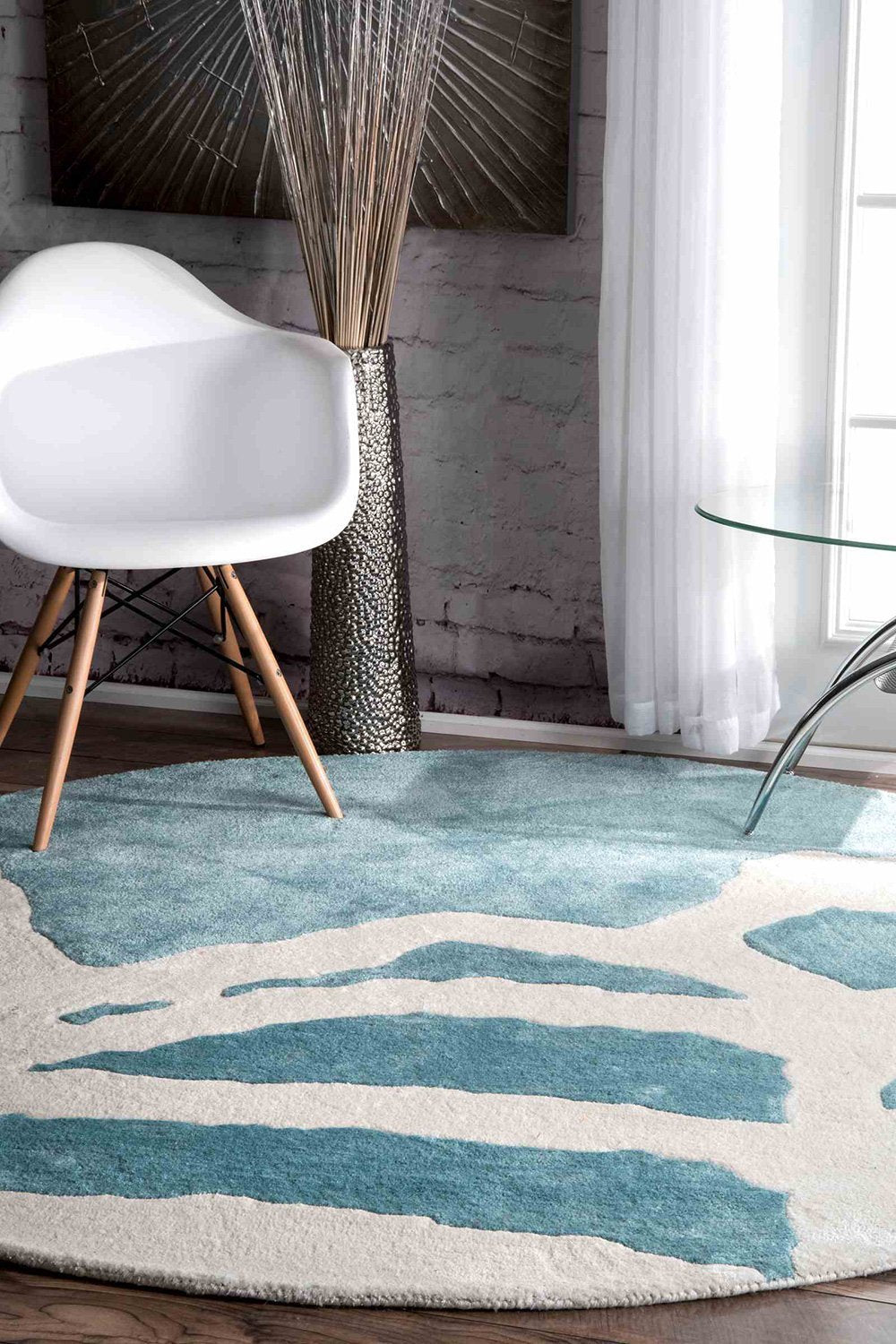 nuLOOM Rugs - Abstract Dorcas - Aqua Green