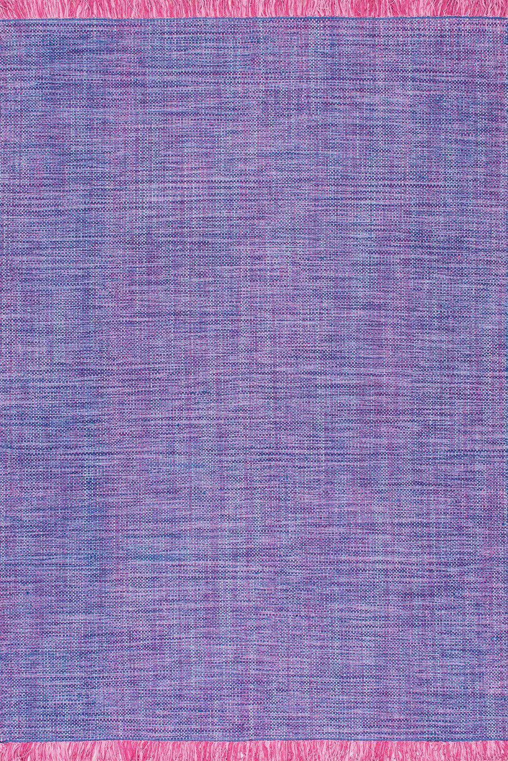 Nuloom Rugs - Flatweave Tassel Cotton Solid Elke - Purple