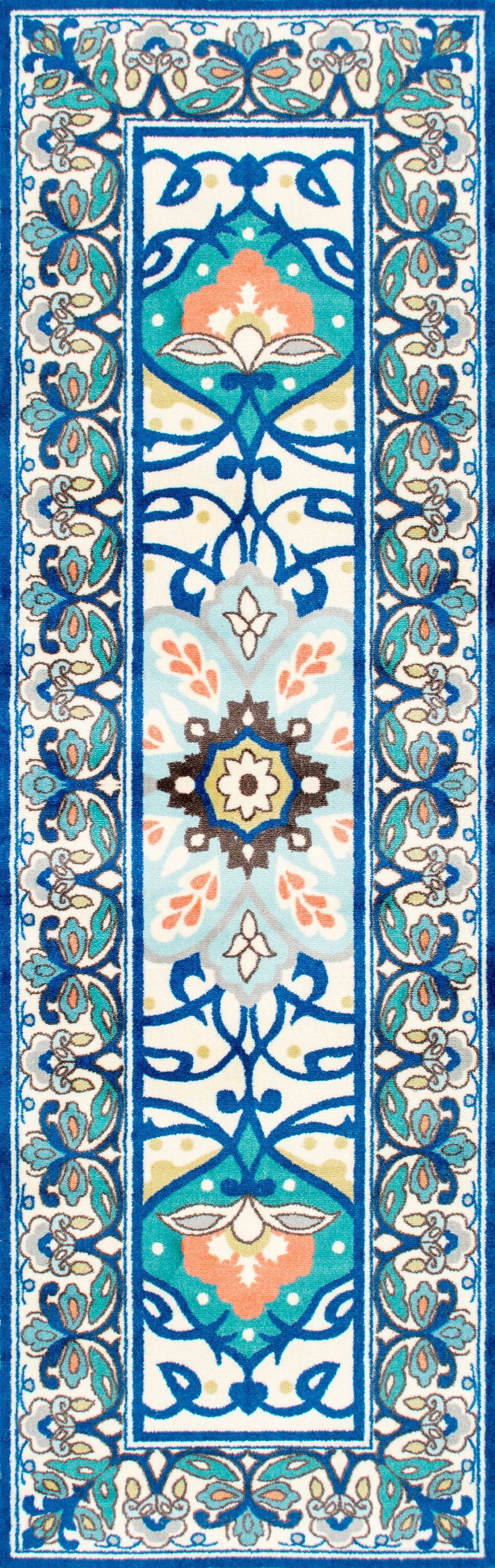 Nuloom Rugs - Floral Leda - Blue
