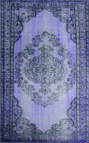 Alfombras nuLOOM - Alfombra sobreteñida de inspiración vintage hecha a máquina - Púrpura