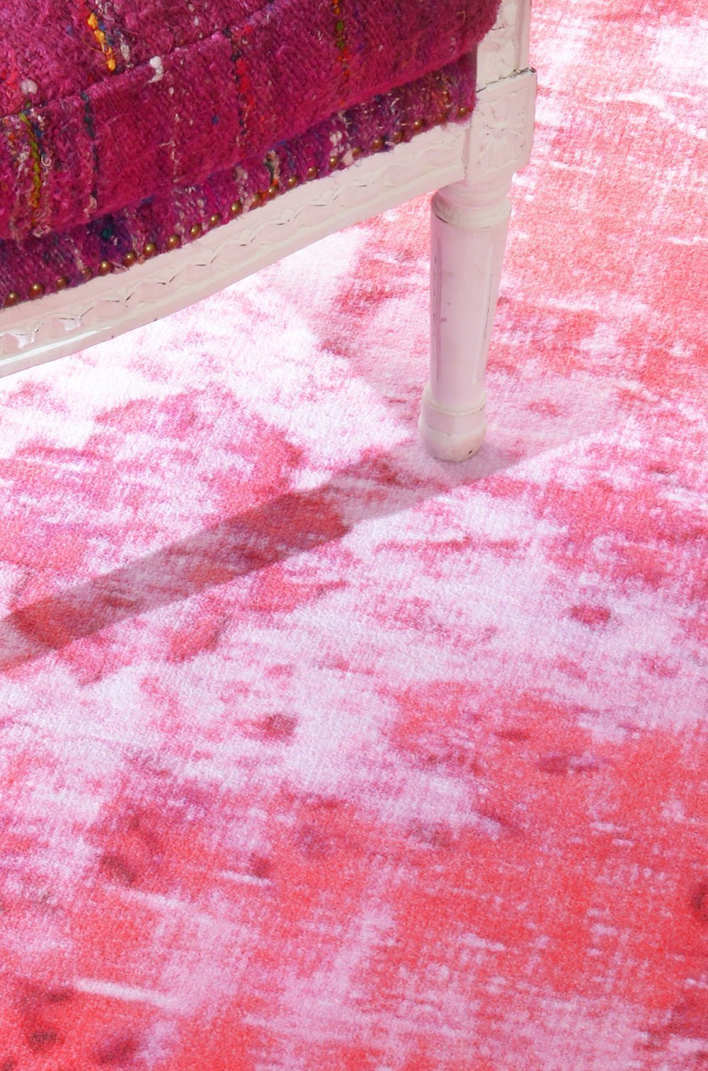 Nuloom Rugs - Machine Made Chroma Overdyed Style Rug - Pink