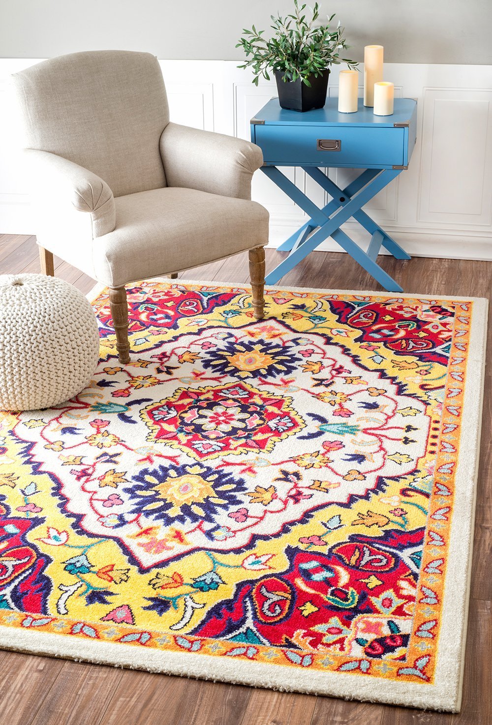 Nuloom Rugs - Floral Medallion Donita - Multi