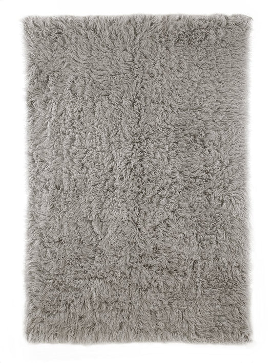 Nuloom Rugs - Hand Woven Genuine Greek Flokati - Natural Grey
