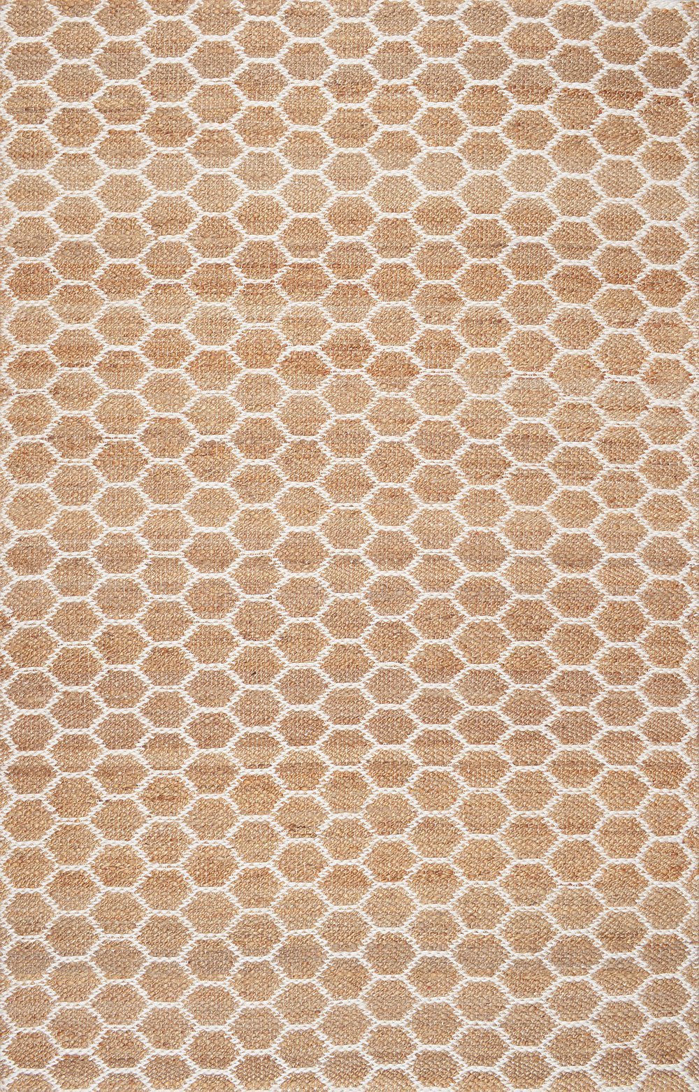 Nuloom Rugs - Hand Woven Reversible Honeycomb Alisha Jute - Natural