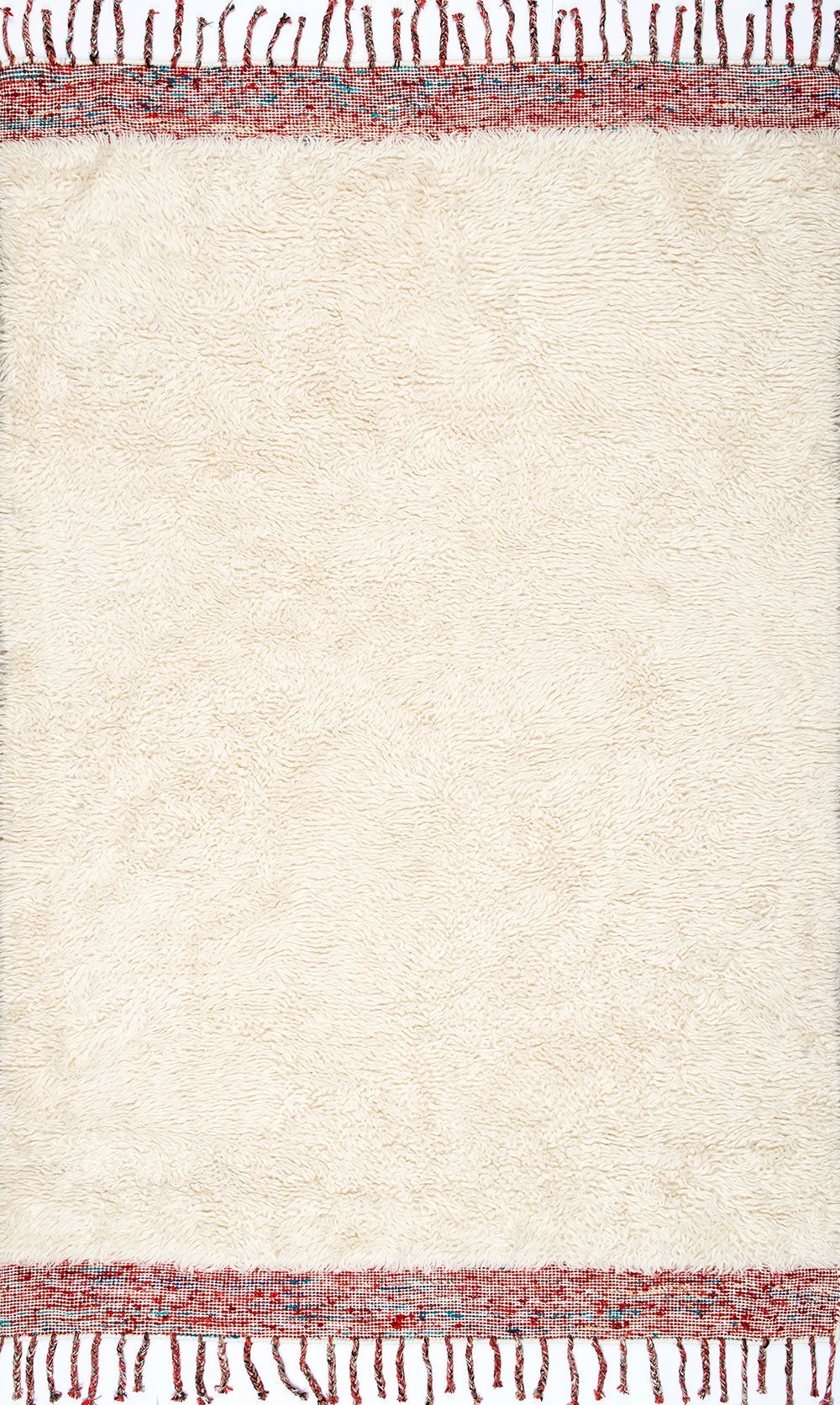 Nuloom Rugs - Hand Tufted Solid Tassel Lane Shag - Cream