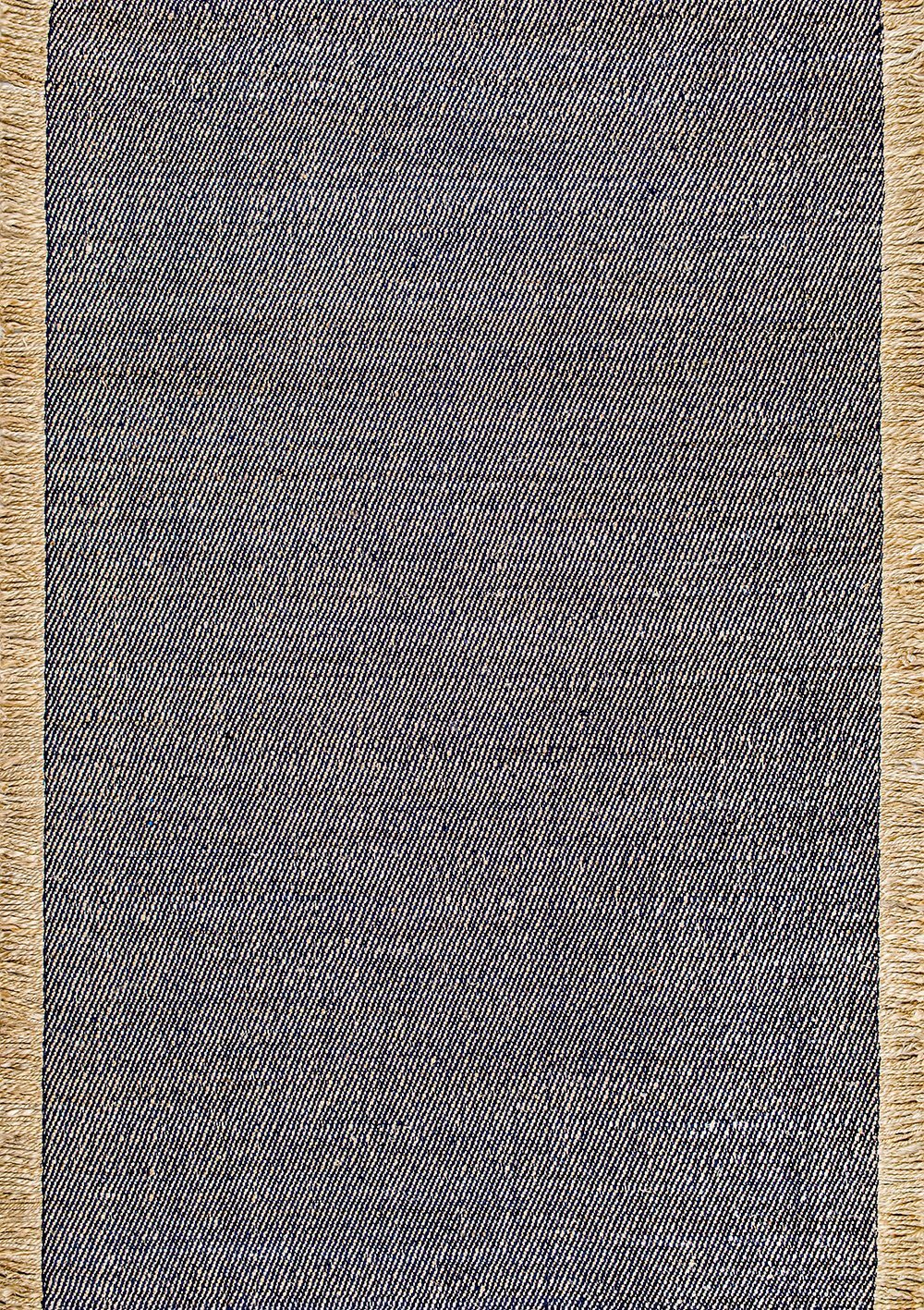 nuLOOM Rugs - Flatweave Solid Tassel Amalia - Blue