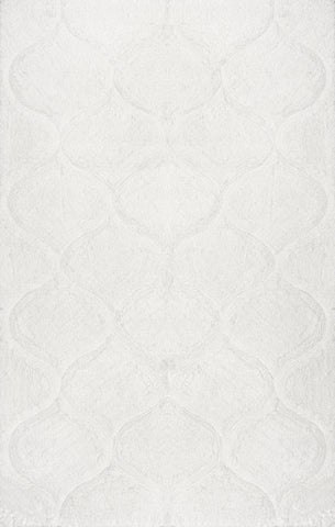 nuLOOM Rugs - Hand Tufted Shaggy Elsie - White