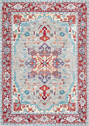 nuLOOM Rugs - Persian Medallion Caterina - Brick