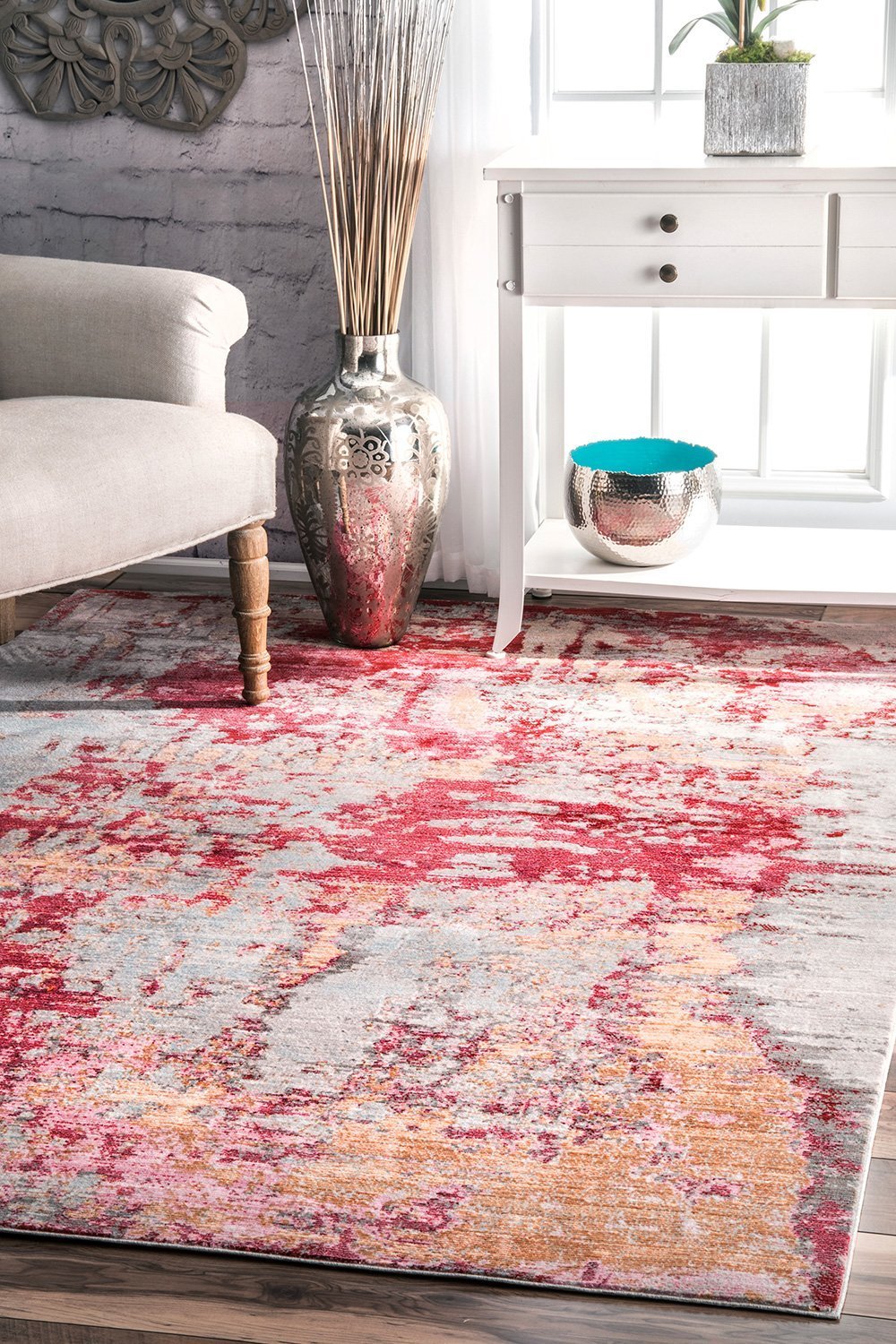 Nuloom Rugs - Abstract Mitzie - Red