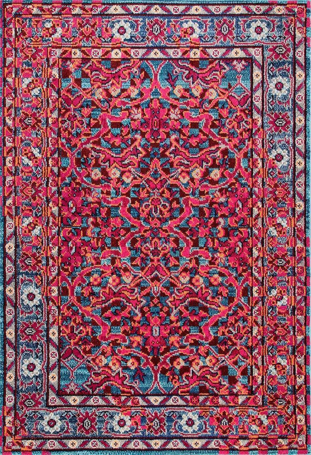 Nuloom Rugs - Benito Damask - Cherry Pink