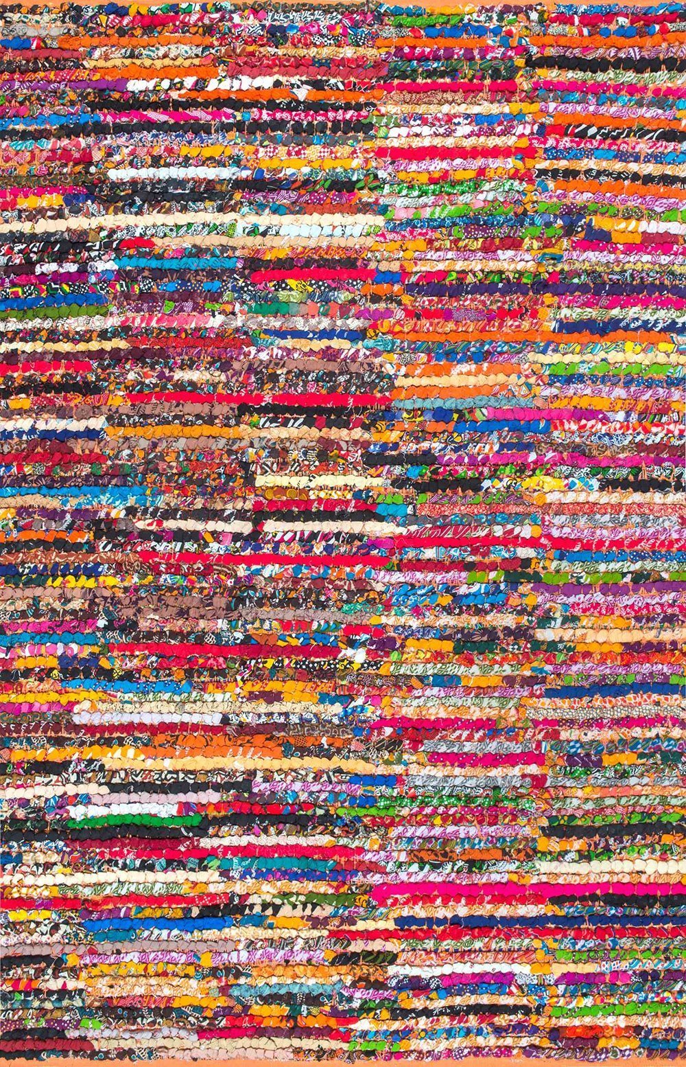 Nuloom Rugs - Braided Chindi Cotton Michiko - Multi