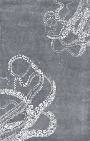 nuLOOM Rugs - Hand Tufted Octopus Tail - Midnight
