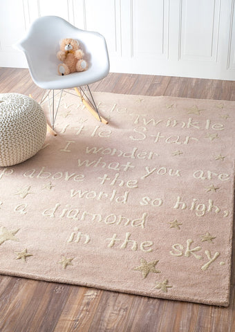 nuLOOM Rugs - Hand Tufted Twinkle Twinkle - Baby Pink