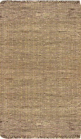 nuLOOM Rugs - Hand Woven Chunky Loop Jute - Beige