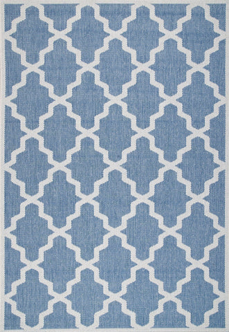 nuLOOM Rugs - Machine Made Gina Outdoor Moroccan Trellis - Blue
