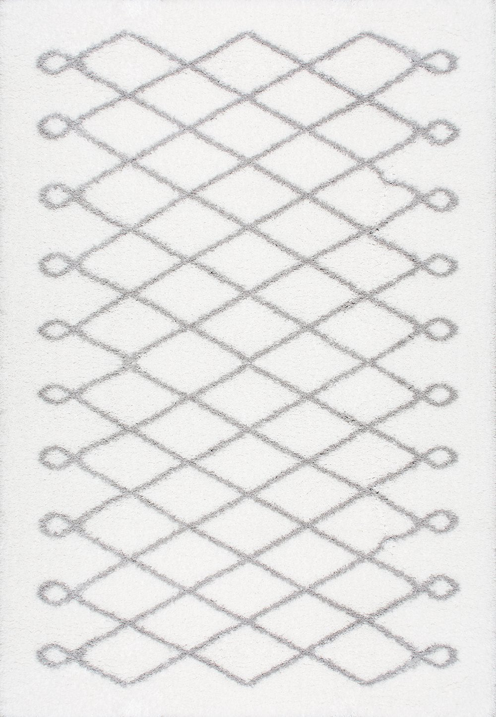Nuloom Rugs - Stasia Diamond Shag - Grey