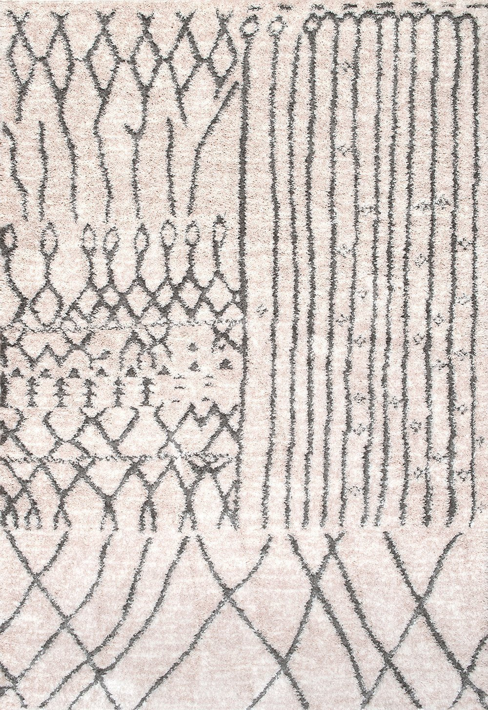 Nuloom Rugs - Nohemi Moroccan Shaggy - Light Beige