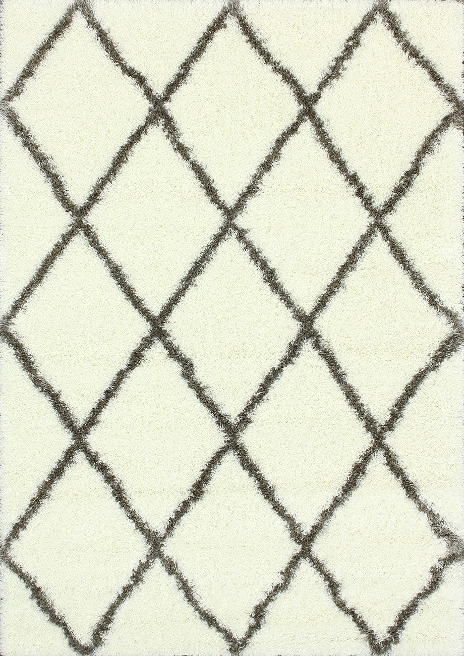 Alfombras nuLOOM - Diamond Shag hecha a máquina - Marrón