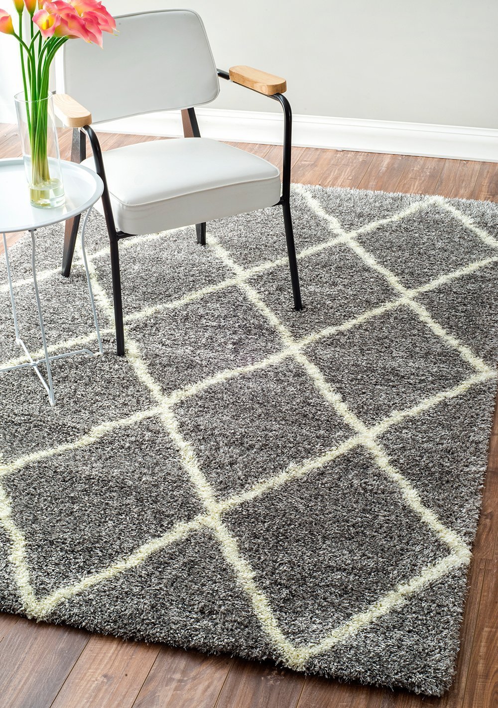 Nuloom Rugs - Machine Made Diamond Shag - Ash