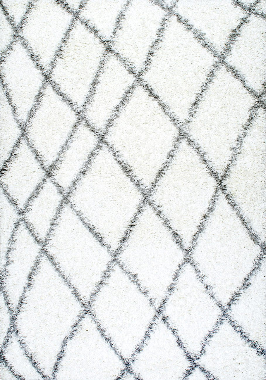 nuLOOM Rugs - Alvera Easy Shag - White
