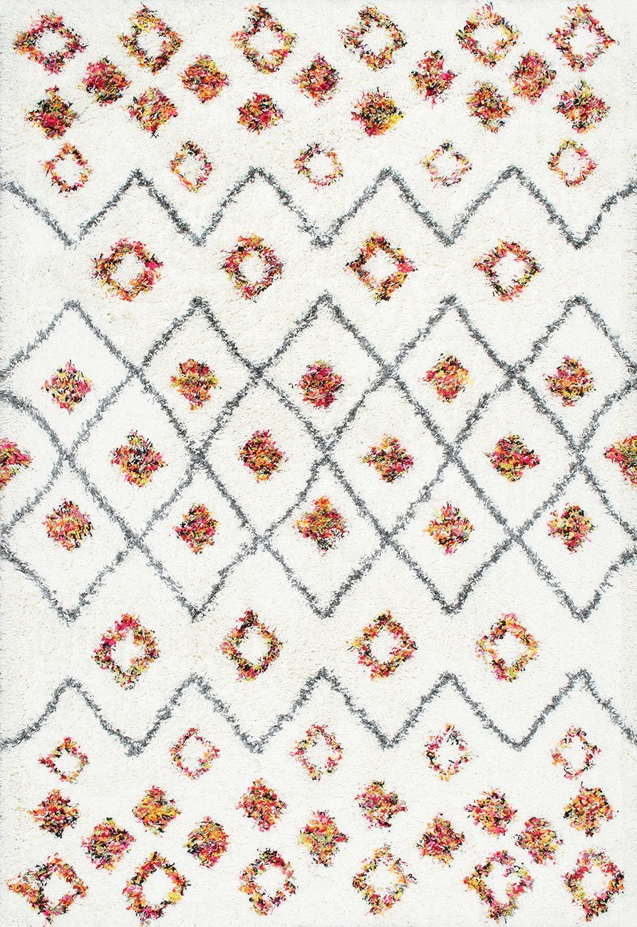 nuLOOM Rugs - Cicely Shaggy - White