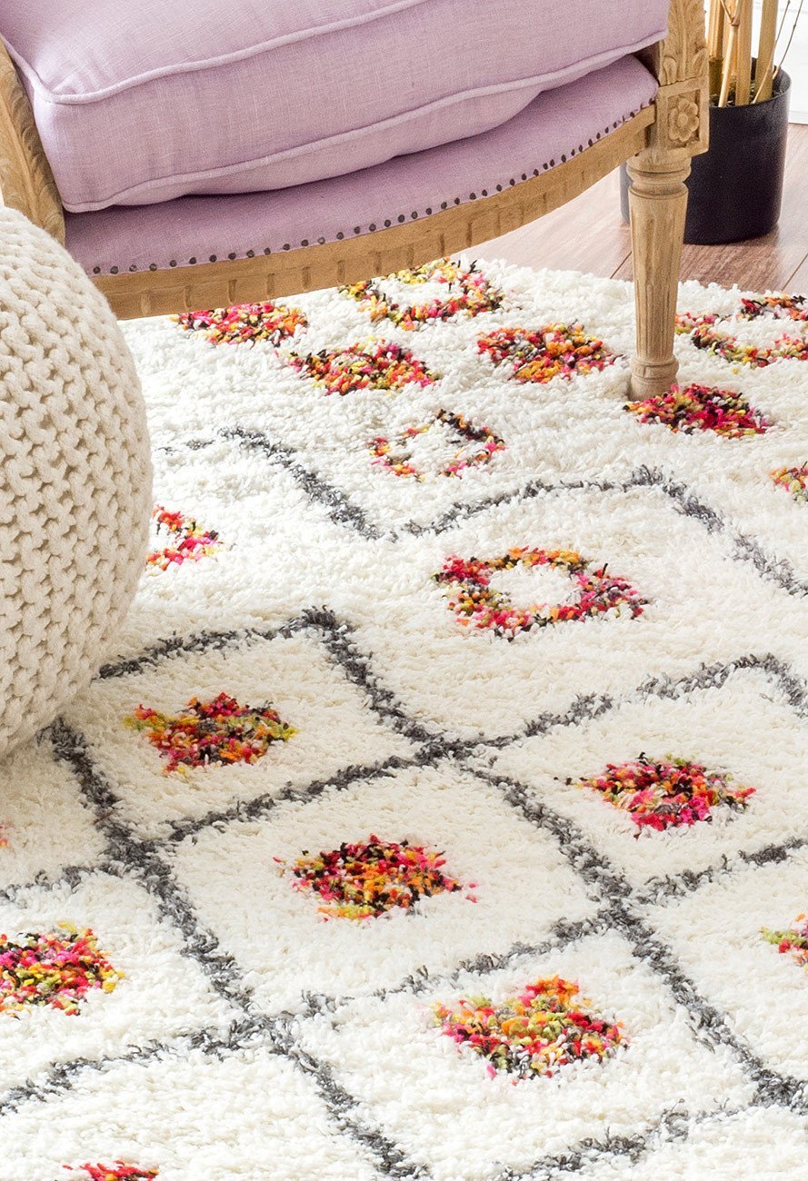 Nuloom Rugs - Cicely Shaggy - White