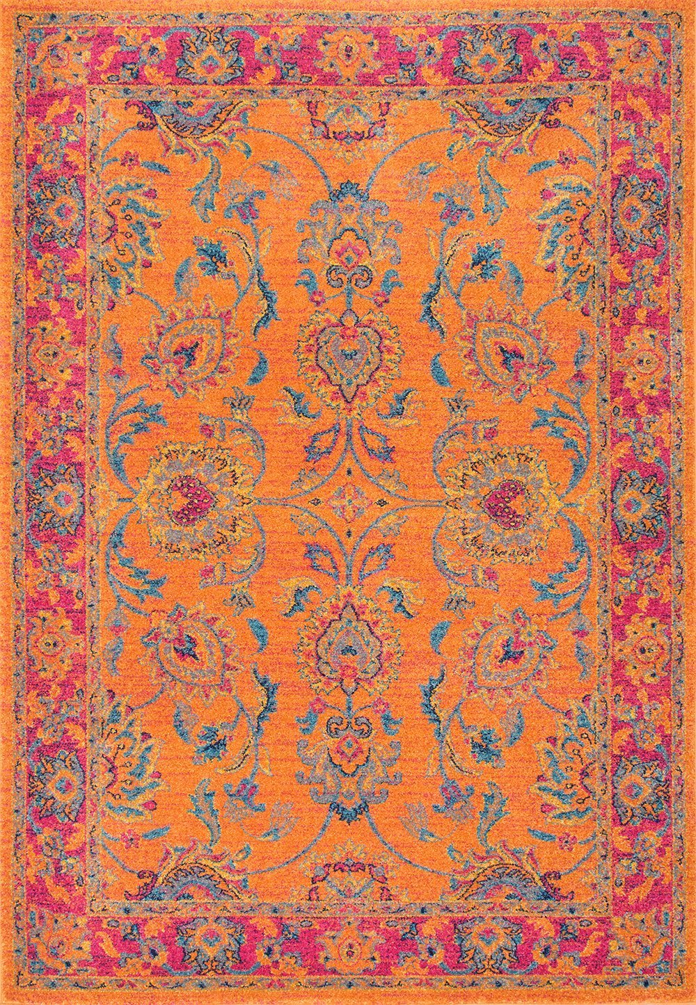 Nuloom Rugs - Floral Persian Mirella - Orange