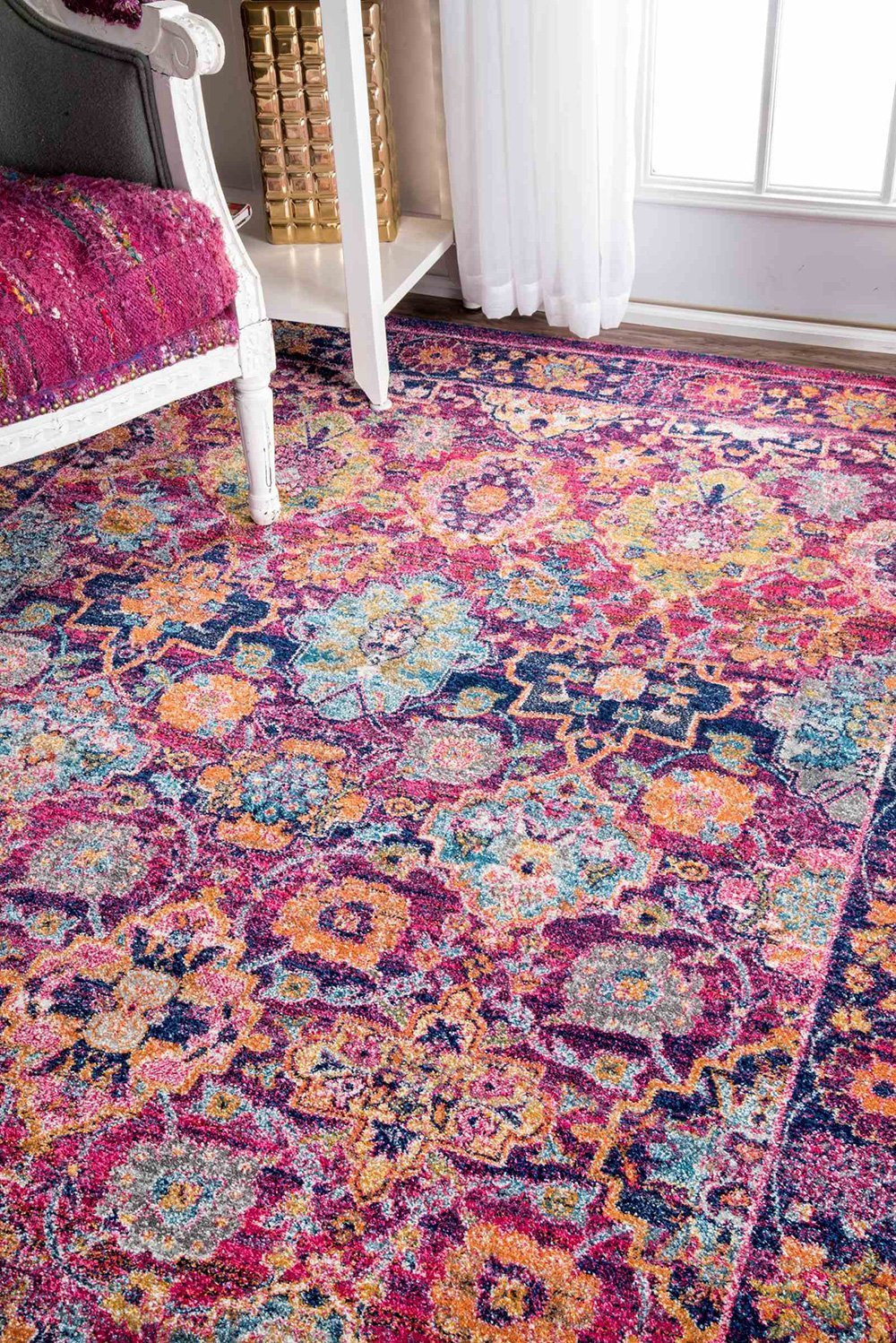 Nuloom Rugs - Persian Leilani - Fuchsia