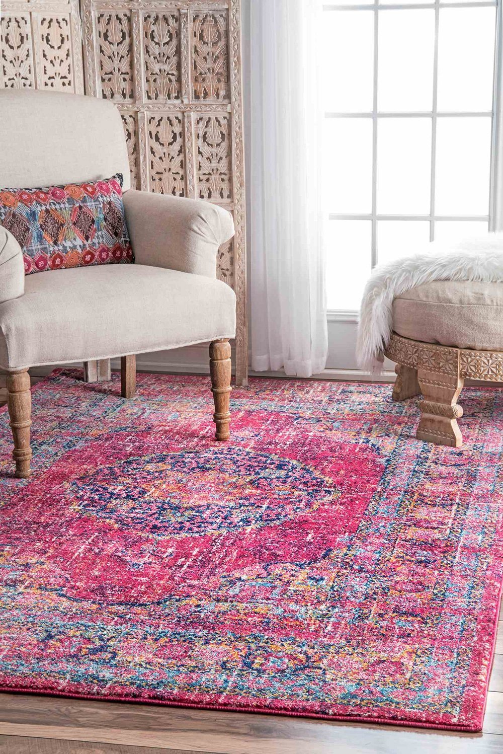Nuloom Rugs - Persian Vintage Arla - Fuchsia