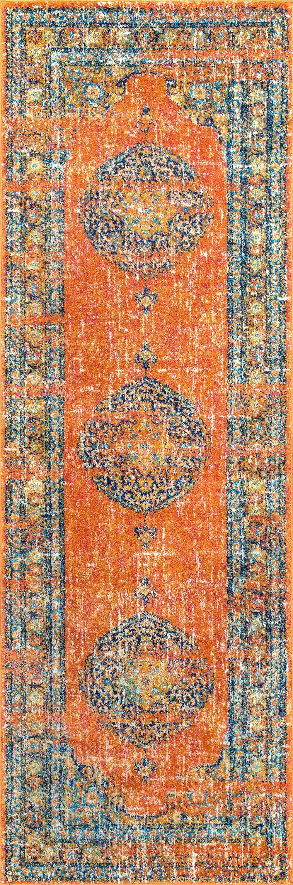 Alfombras nuLOOM - Persa Vintage Olivia - Naranja
