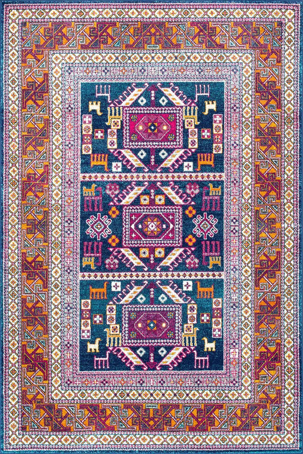 Nuloom Rugs - Tribal Marisela - Navy