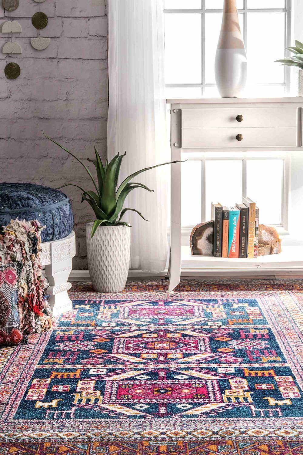 Nuloom Rugs - Tribal Marisela - Navy