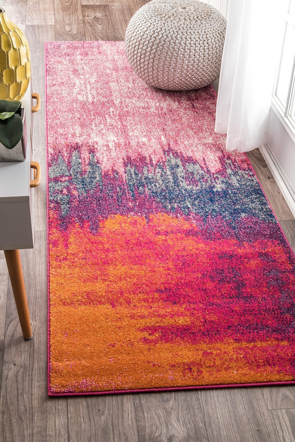 nuLOOM Rugs - Alayna Abstract - Pink