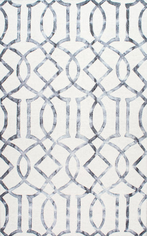 nuLOOM Rugs - Hand Tufted Syreeta Trellis - Silver