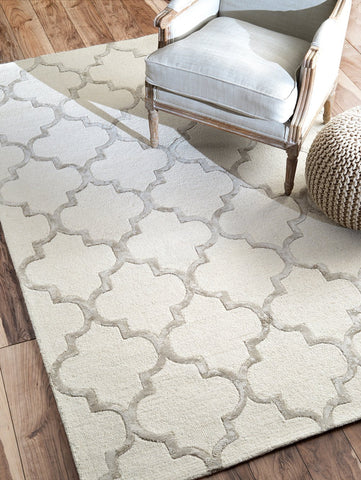 nuLOOM Rugs - Hand Tufted Park Avenue Trellis - Nickel