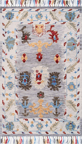 Alfombras nuLOOM - Borla Kimi Arcadian - Gris