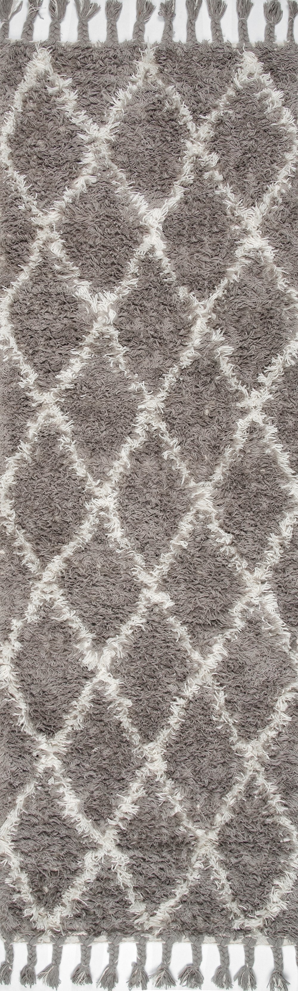Nuloom Rugs - Hand Knotted Fez Shag - Grey