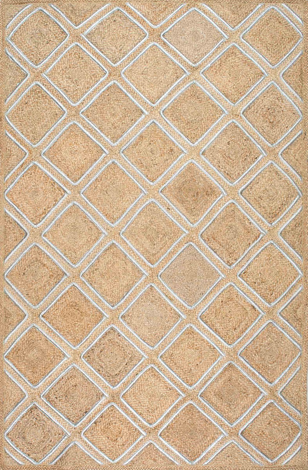 Nuloom Rugs - Sheila Diamond Jute - Natural
