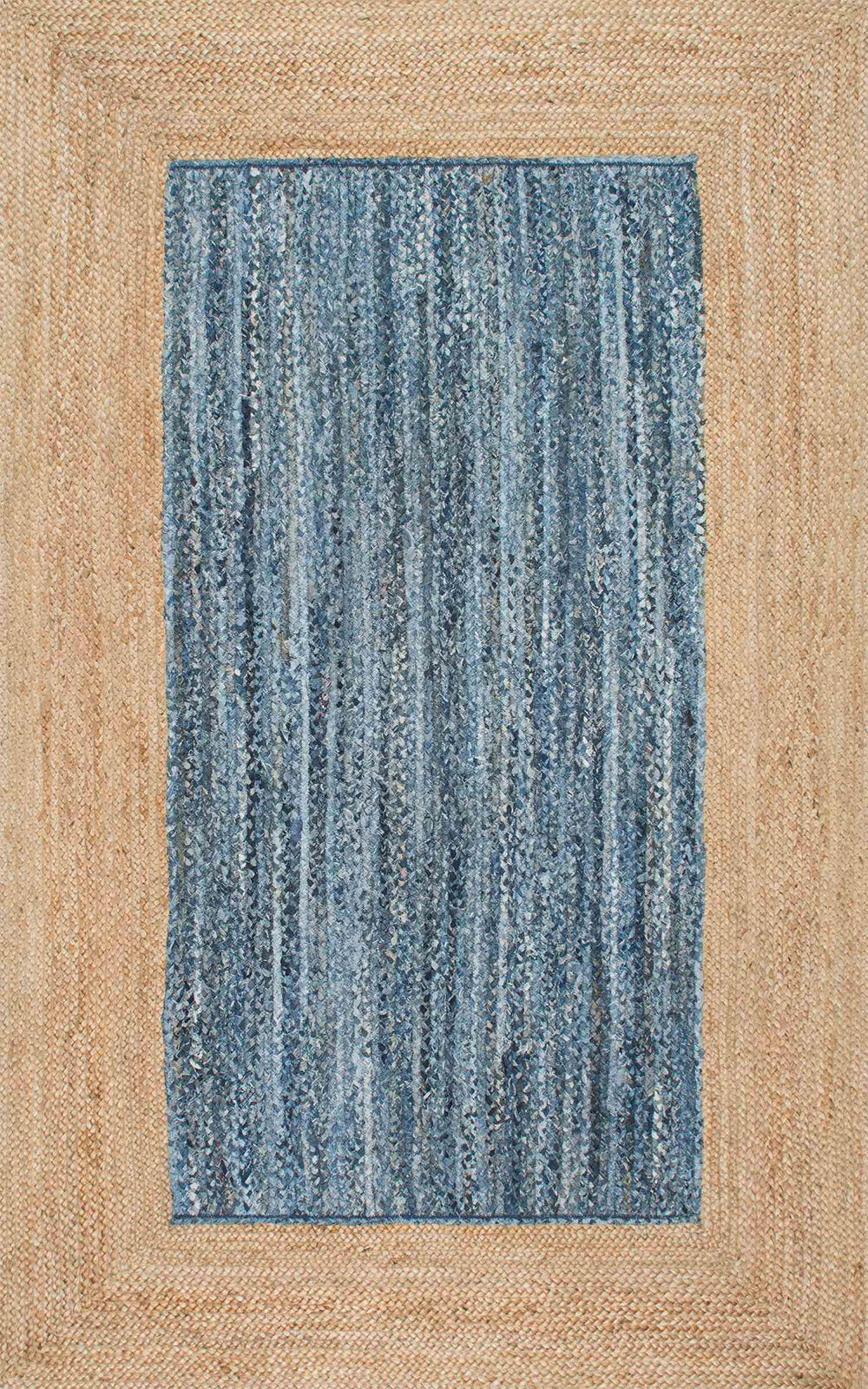 Nuloom Rugs - Verna Solid Border Jute - Natural