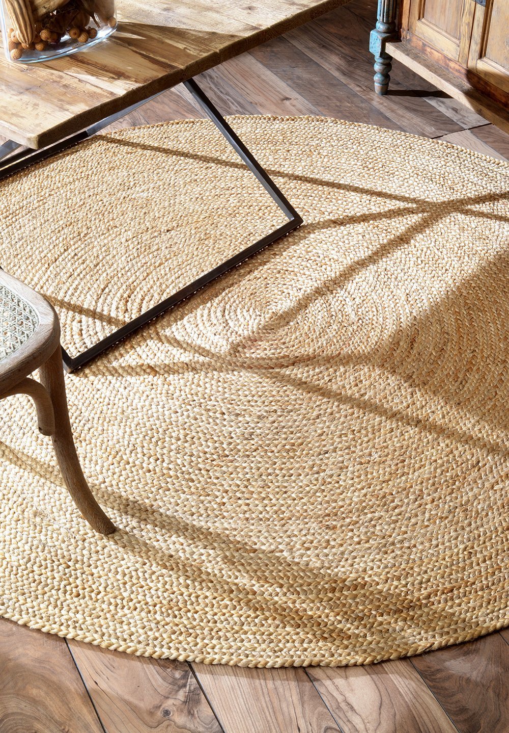 Nuloom Rugs - Hand Woven Rigo Jute Rug - Natural