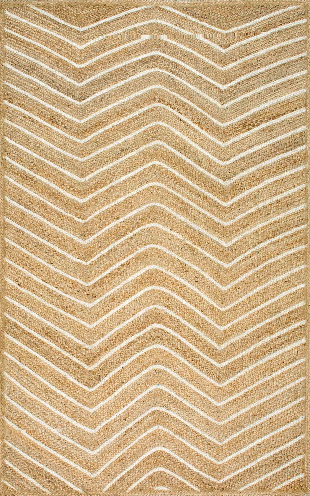 Nuloom Rugs - Sammy Chevron Jute - Natural