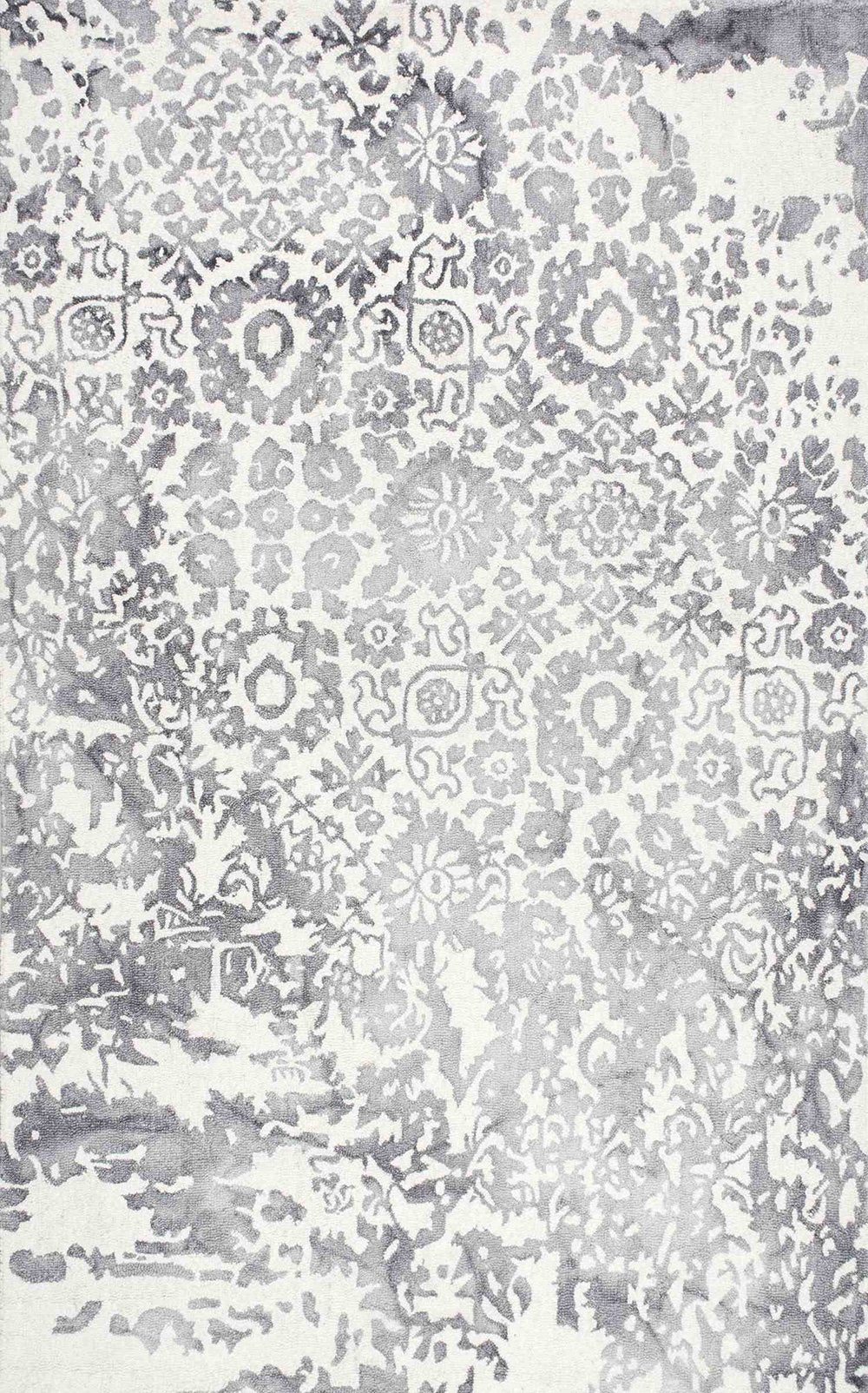 Nuloom Rugs - Hand Hooked Dip Dye Berna - Grey