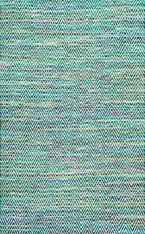nuLOOM Rugs - Hand Woven Chevron Rochell - Green