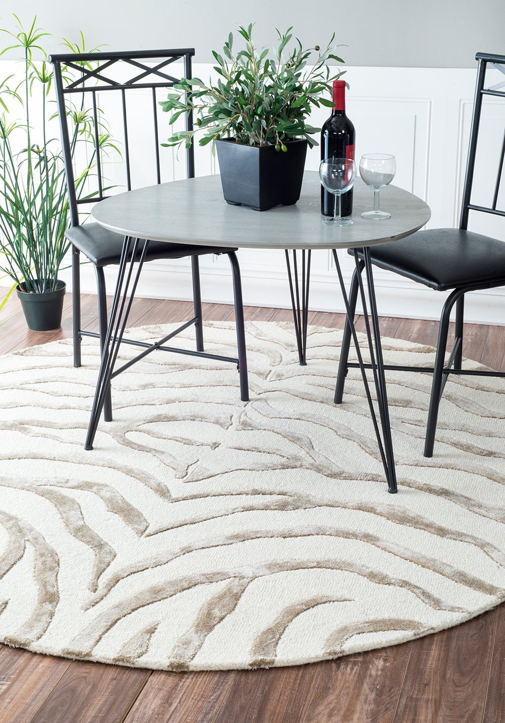 Nuloom Rugs - Hand Tufted Plush Zebra - Grey