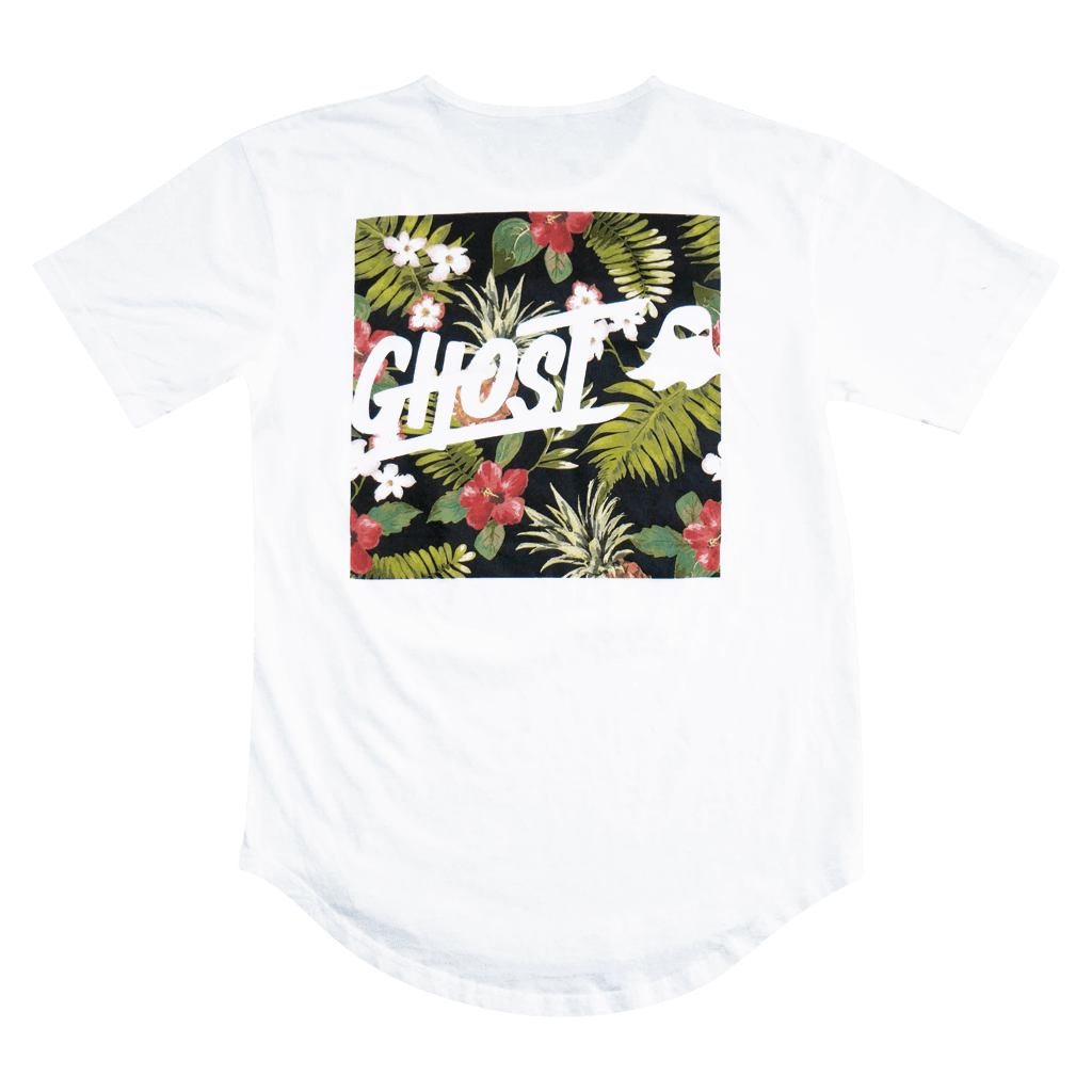 Floral L/S T-Shirt - White (Back)