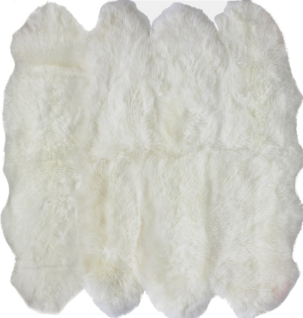 Alfombras nuLOOM - Piel de oveja Octo hecha a mano - Natural