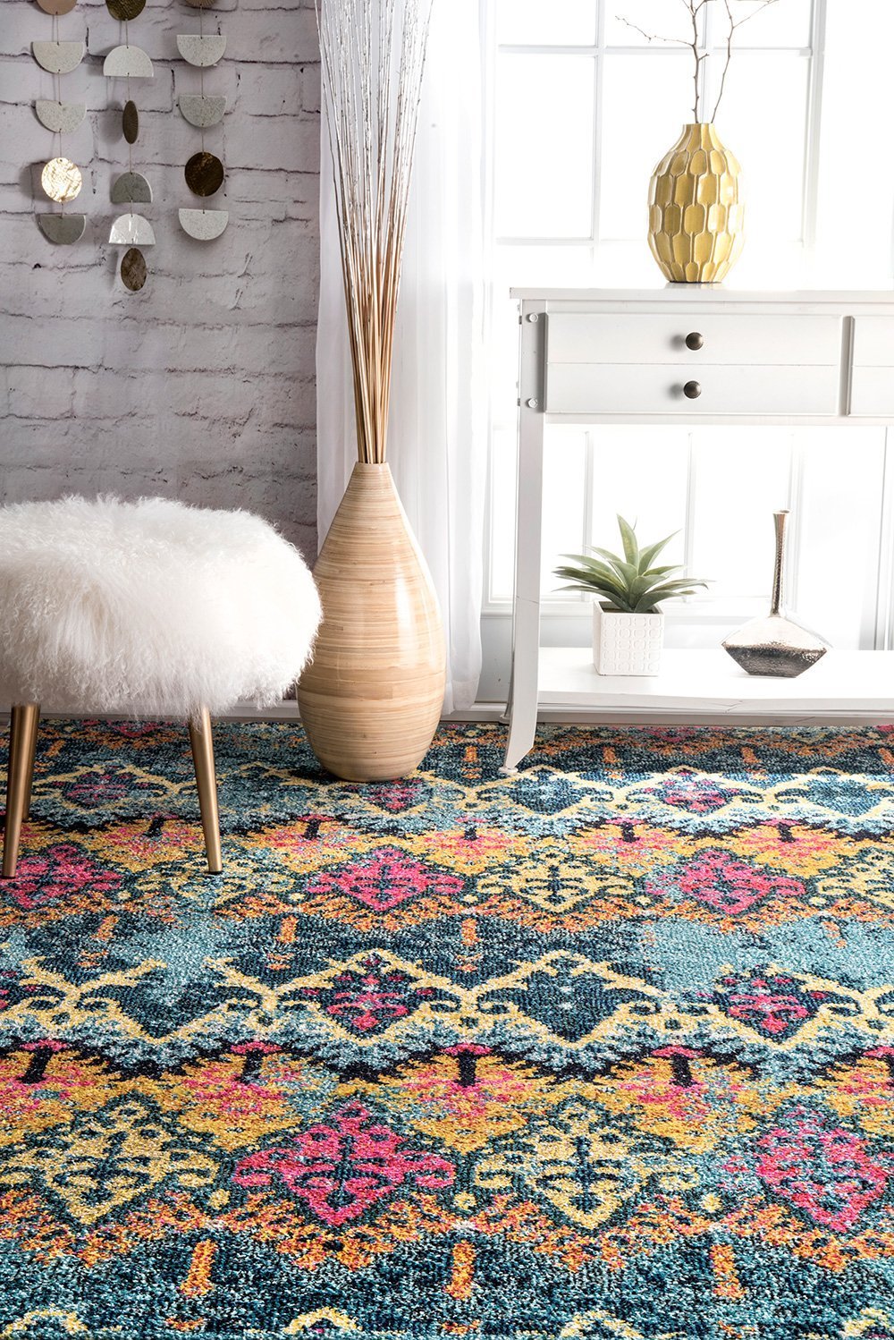 Nuloom Rugs - Ikat Evelina  - Multi