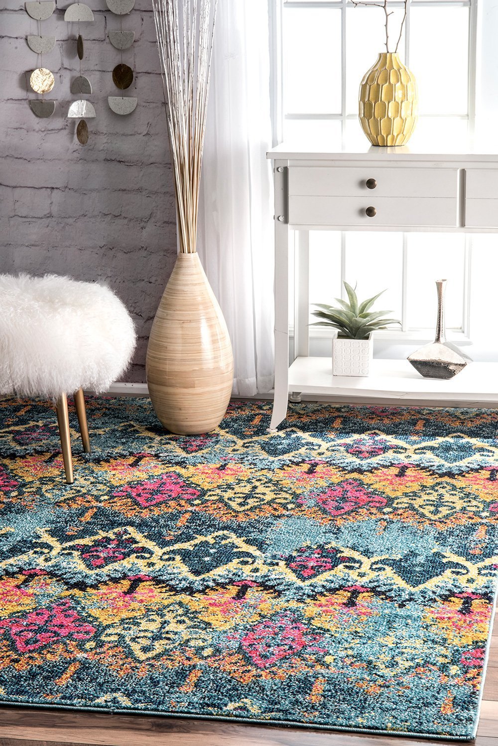 Nuloom Rugs - Ikat Evelina  - Multi